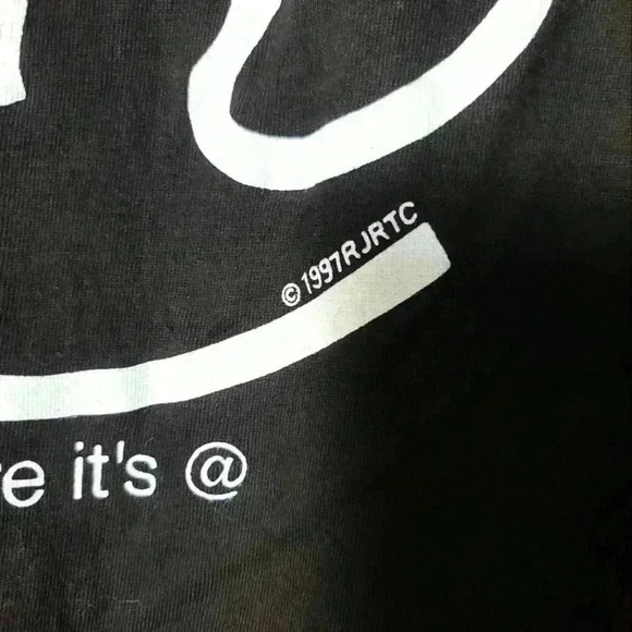 Vintage 90's Camel Men's XL where it's at black T-shirt - Picture 4 of 5